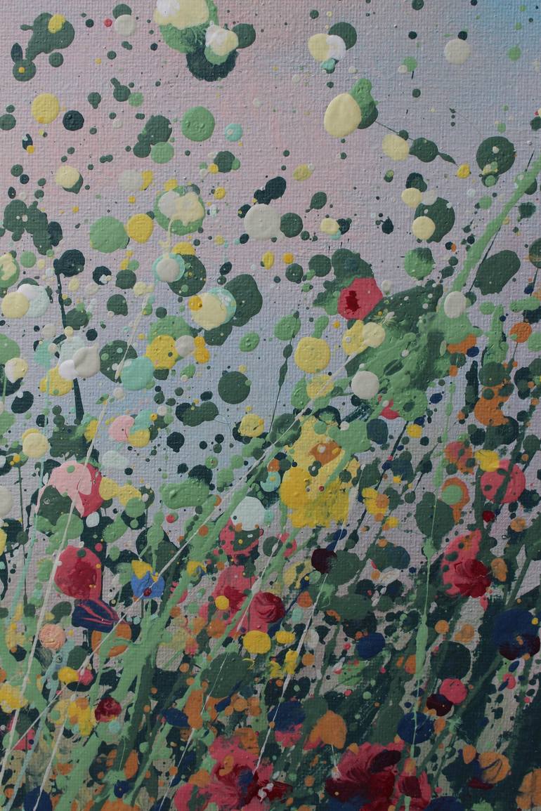 Original Abstract Floral Painting by Anry Lys