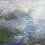 Sky in the water of lily by Liza Orlovska