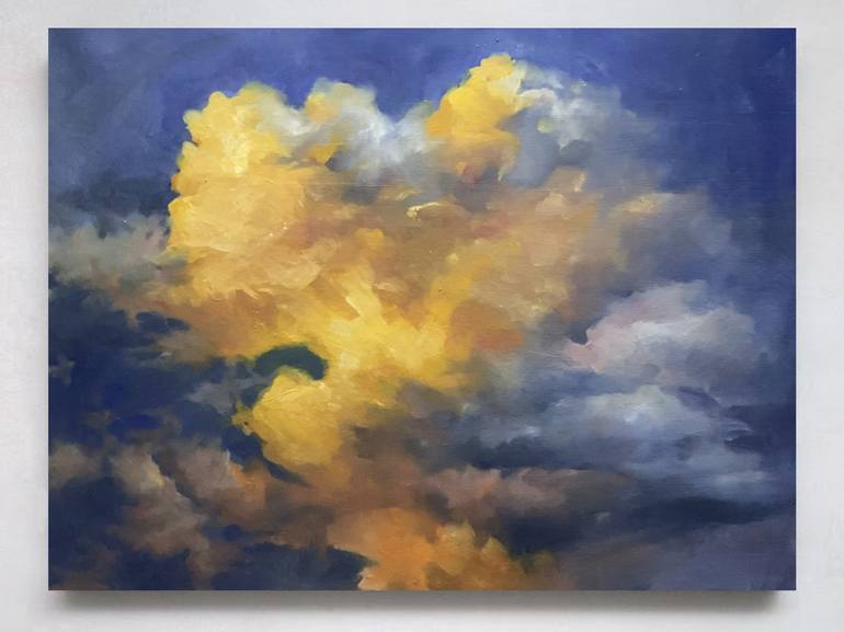 Colorful Sky, Painting by Liza Orlovska