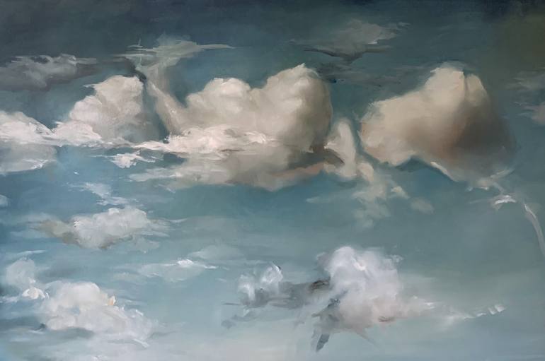 Blue sky 2 Painting by Liza Orlovska