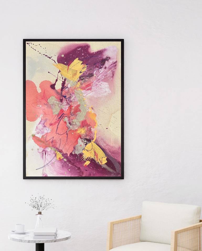 Original Abstract Expressionism Abstract Painting by Alexandra Rozhavsky