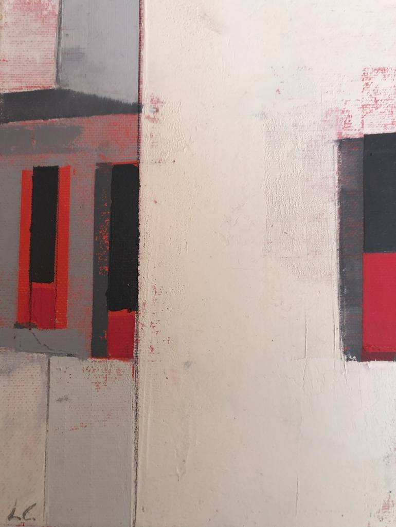 Original Abstract Architecture Painting by Loredana Campa