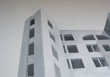 Original Abstract Architecture Paintings by Loredana Campa