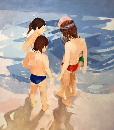 Print of Figurative Children Paintings by Loredana Campa