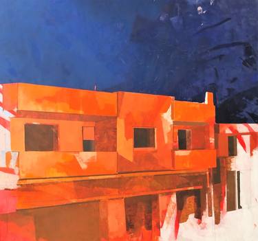 Original Figurative Cities Paintings by Loredana Campa