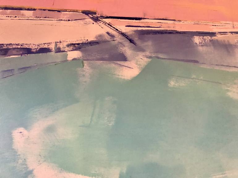 Original Abstract Expressionism Landscape Painting by Loredana Campa