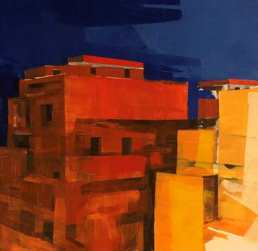 Original Expressionism Cities Paintings by Loredana Campa