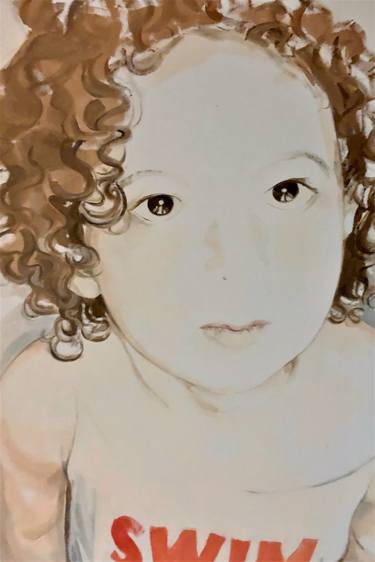 Original Figurative Children Paintings by Loredana Campa