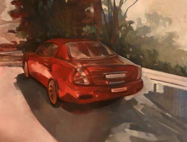 Print of Automobile Paintings by Loredana Campa