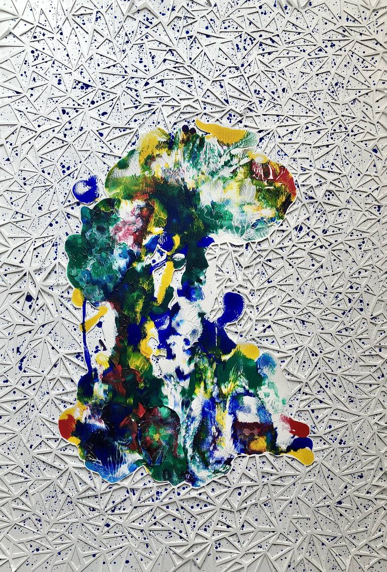 Original Abstract Expressionism Abstract Painting by Sana Dar