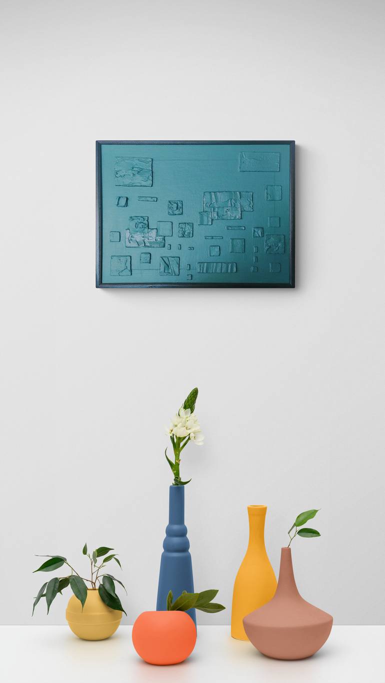 Original Abstract Geometric Painting by Diane Morris