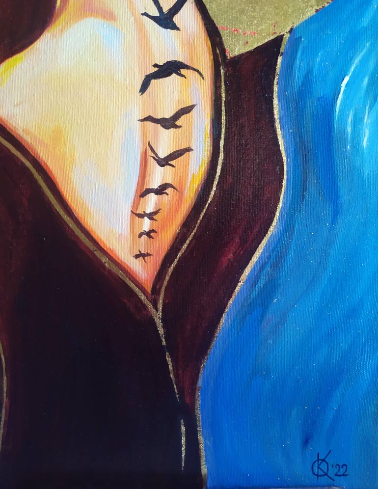 Original Expressionism Body Painting by Olha Komisaryk