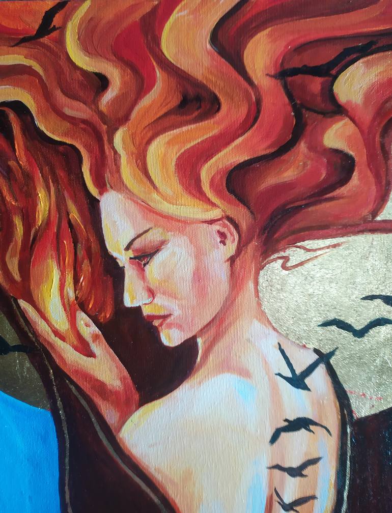 Original Expressionism Body Painting by Olha Komisaryk