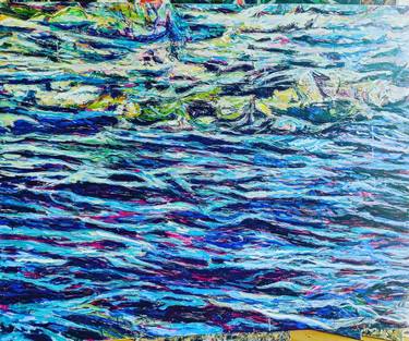 Print of Expressionism Seascape Paintings by Polona Petek