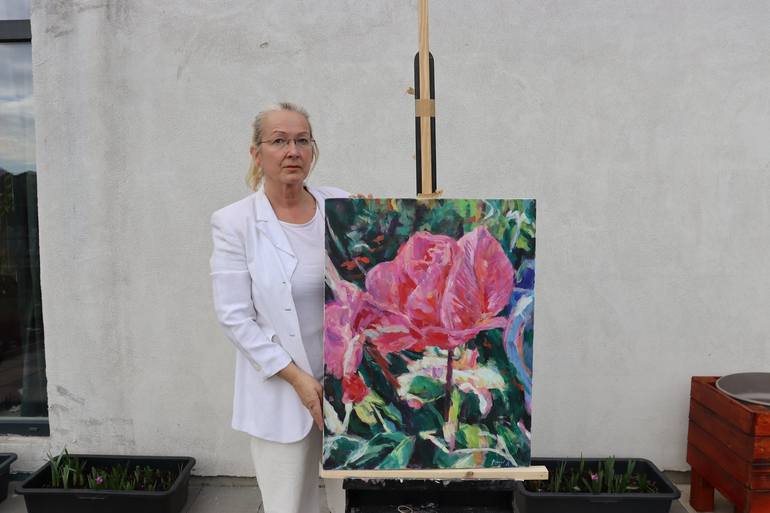 Original Floral Painting by Polona Petek