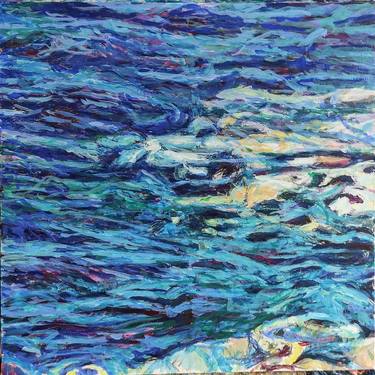 Original Abstract Expressionism Seascape Paintings by Polona Petek