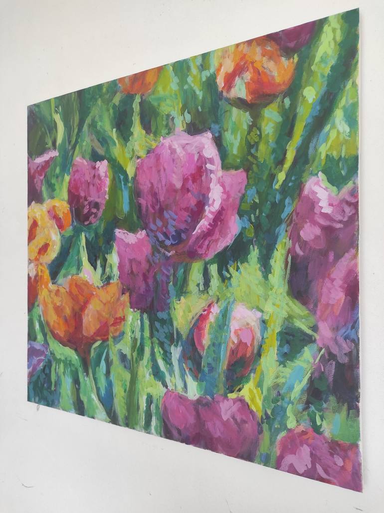 Original Contemporary Floral Painting by Polona Petek