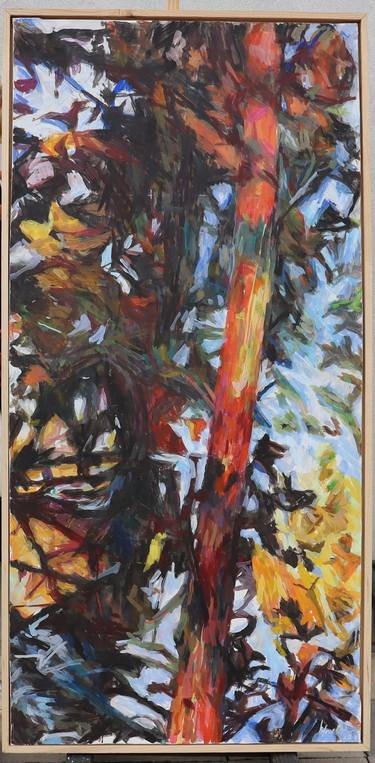 Original Expressionism Tree Paintings by Polona Petek