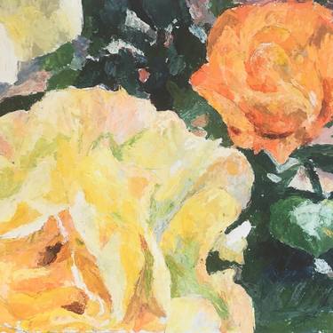Original Modern Floral Paintings by Polona Petek