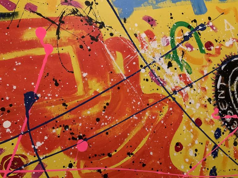 Original Abstract Painting by Women Galaxy