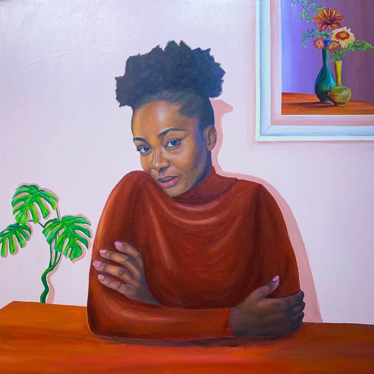 Original Contemporary Women Paintings by Em Yeku