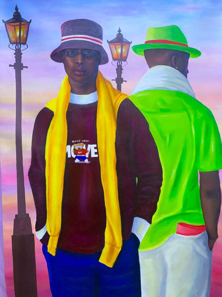 Original Contemporary Men Paintings by Em Yeku