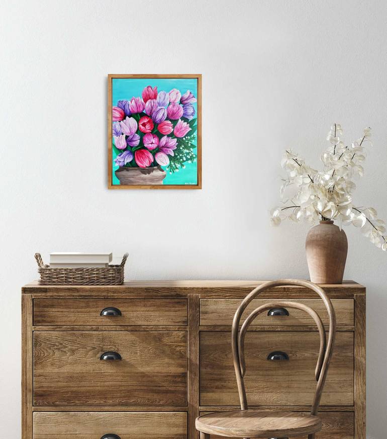 Original Floral Painting by Lilli Kirschmann