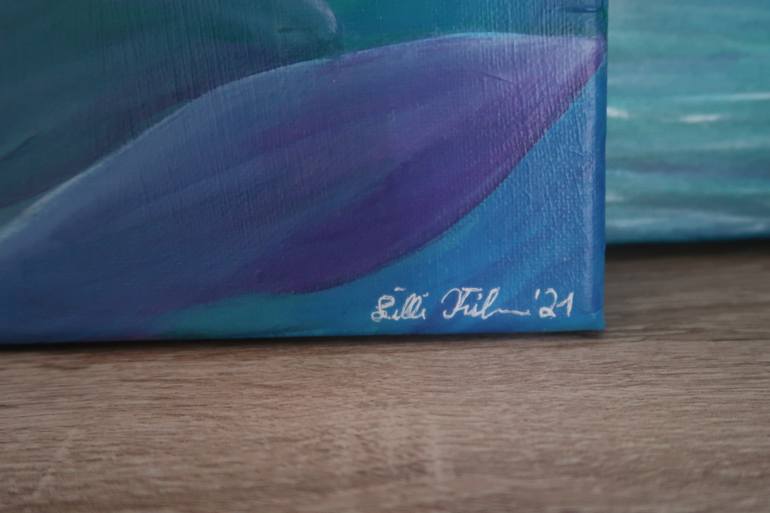 Original Abstract Floral Painting by Lilli Kirschmann