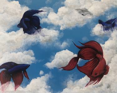 Print of Fine Art Fish Paintings by William Villanueva