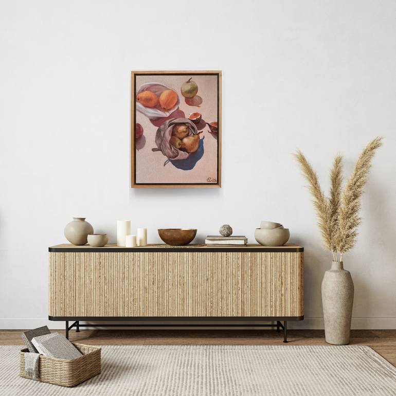 Original Impressionism Still Life Painting by Puvita Paintings
