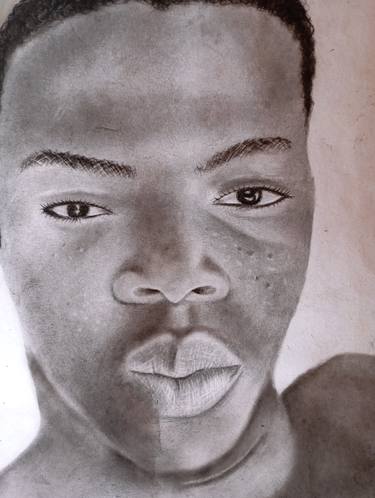 Original Black & White Men Drawings by Anthony Edem  Toneroartwork