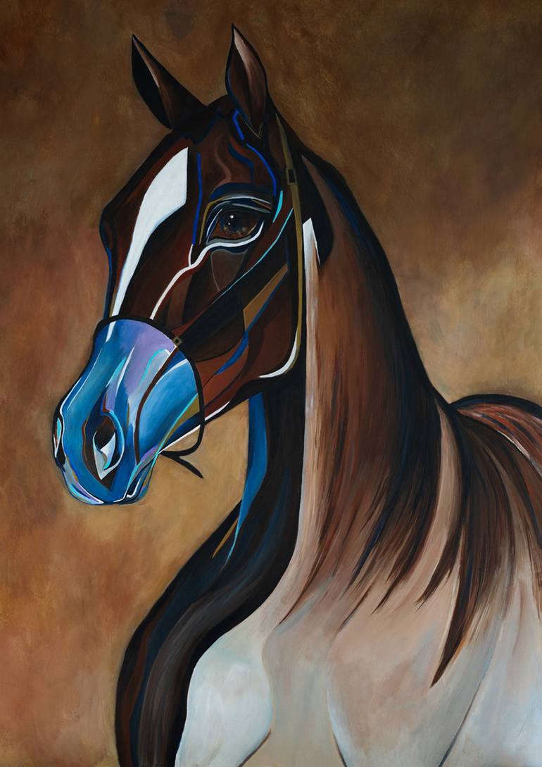 Arabian Horse Painting by Lara Sayegh | Saatchi Art