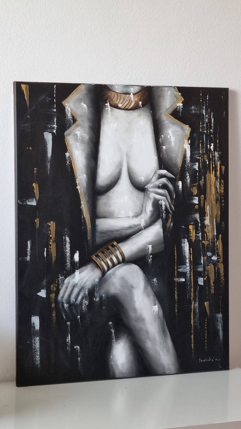 Original Abstract Nude Painting by Natasha Bazyliuk