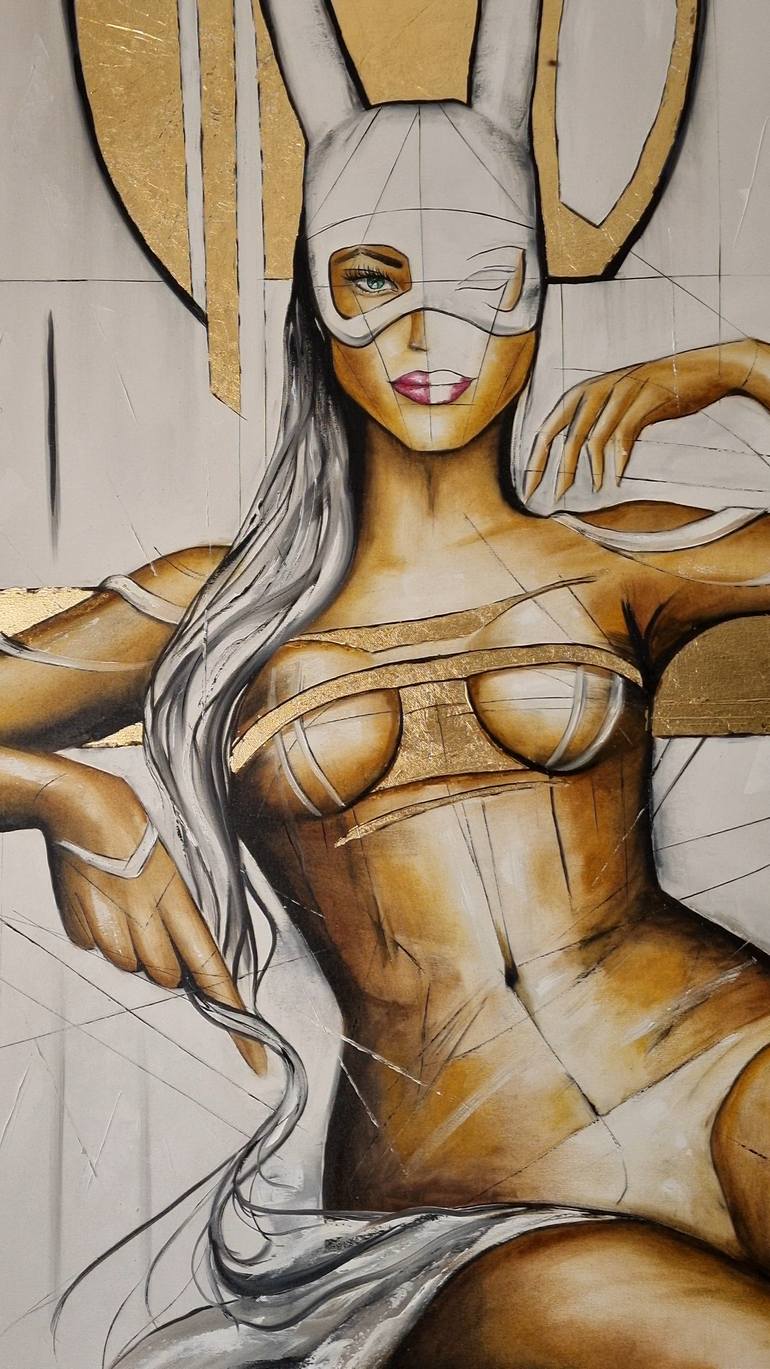 Original Abstract Nude Painting by Natasha Bazyliuk