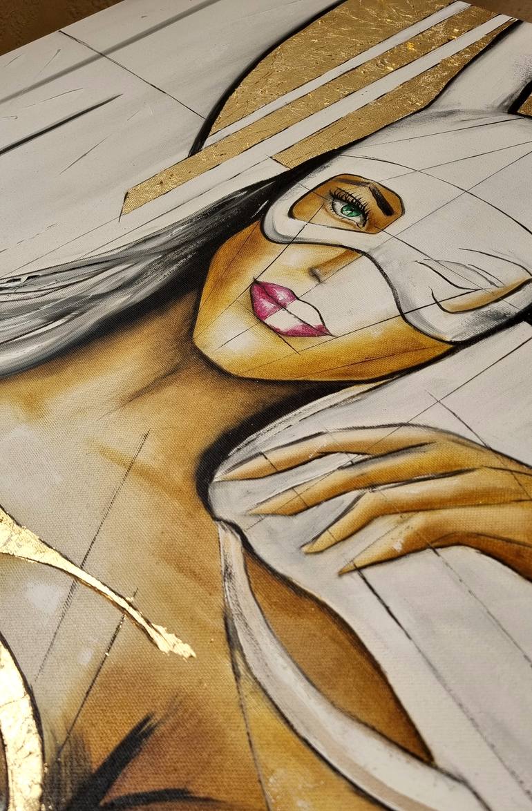 Original Abstract Nude Painting by Natasha Bazyliuk