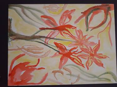 Print of Abstract Expressionism Still Life Paintings by F L