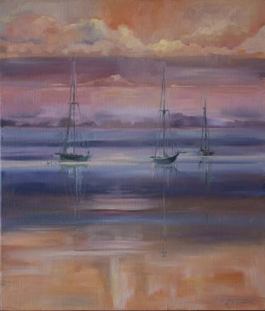 Print of Yacht Paintings by Svitlana Petrovska