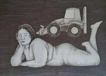 Print of Figurative Body Drawings by Tanu Yadav