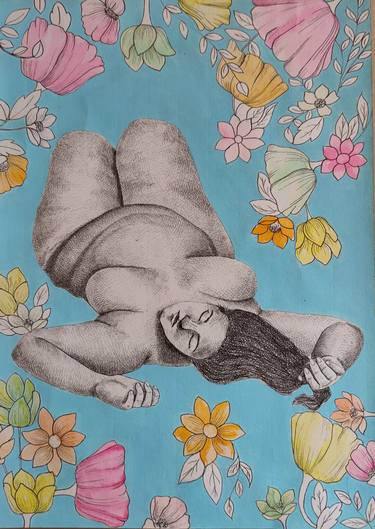 Print of Conceptual Body Drawings by Tanu Yadav