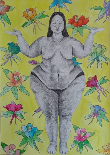 Print of Figurative Body Drawings by Tanu Yadav
