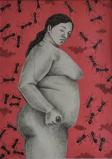 Print of Body Drawings by Tanu Yadav