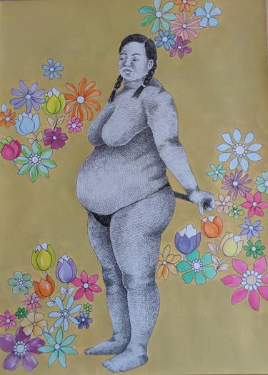 Print of Expressionism Body Drawings by Tanu Yadav