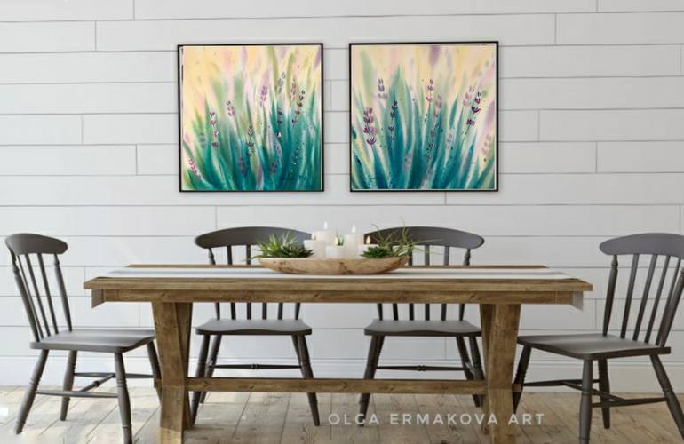 Original Abstract Expressionism Abstract Painting by Olga Ermakova