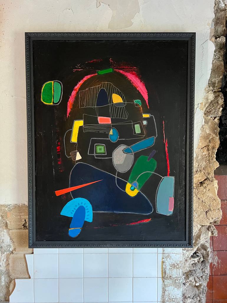 Original Symbolism Abstract Painting by Tomas  Véjas 