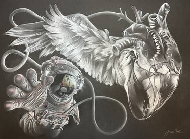 Print of Figurative Outer Space Drawings by Juan Cruz