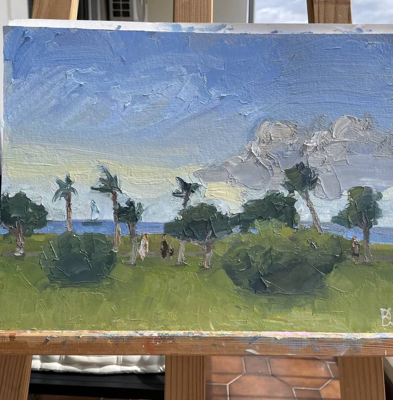 Original Impressionism Landscape Painting by Daria Klimenko