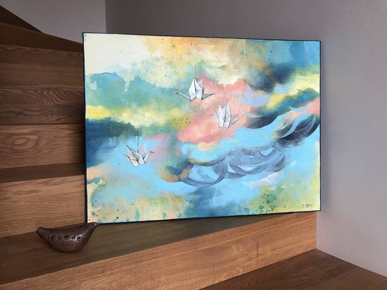 Original Abstract Aerial Painting by Victoria Bogush