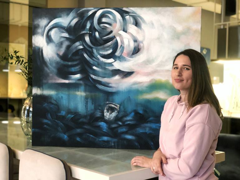 Original Abstract Fantasy Painting by Victoria Bogush