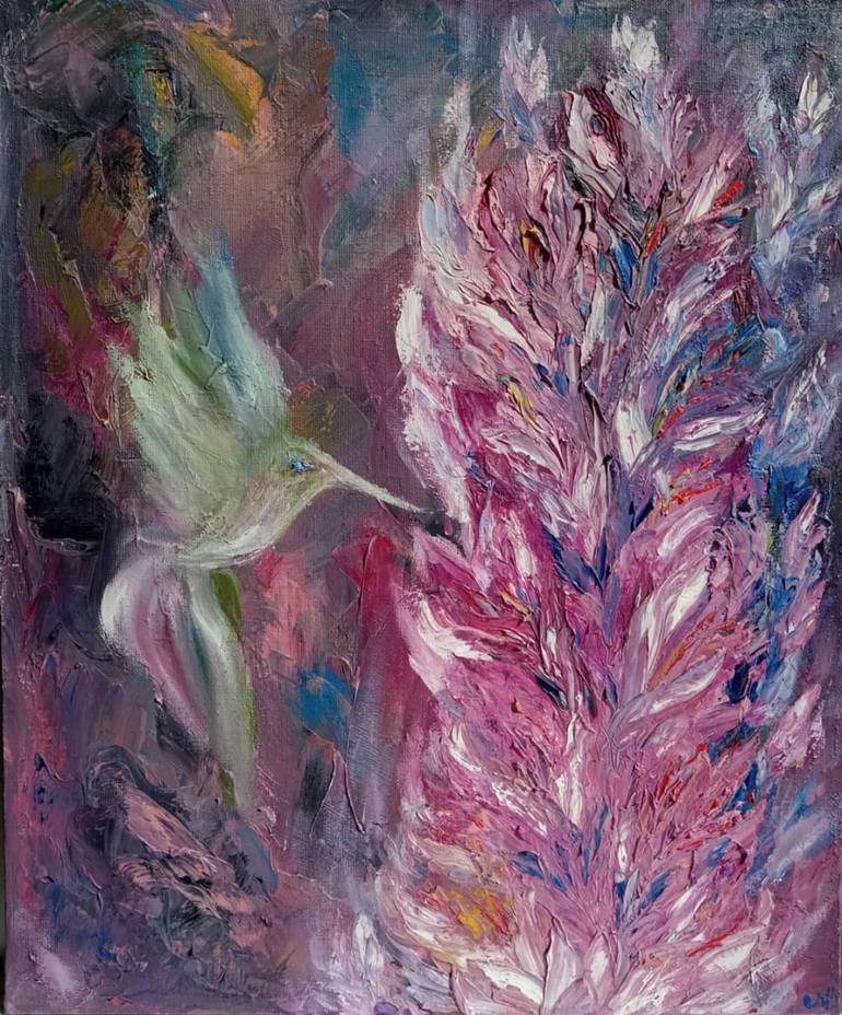 Original Impressionism Floral Painting by Olga Savchenko