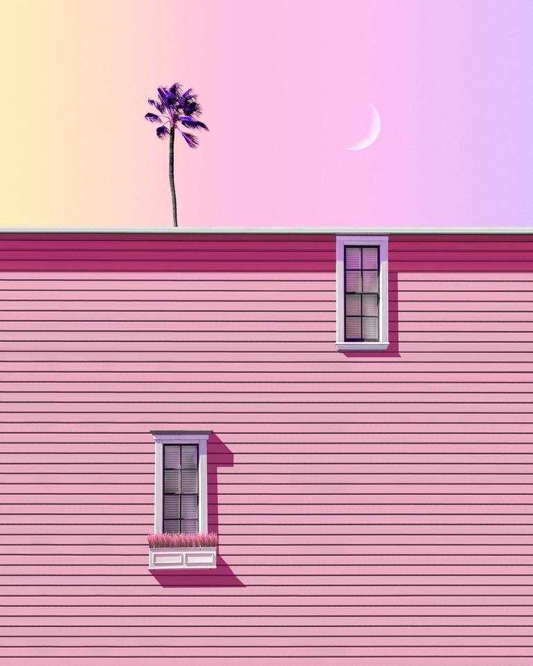 Original Architecture Photography by Teber  | Minimalism Art on Paper | Ying and Yang (Sunrise)